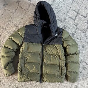 The North Face Moondoggy Youth Large reversible coat.